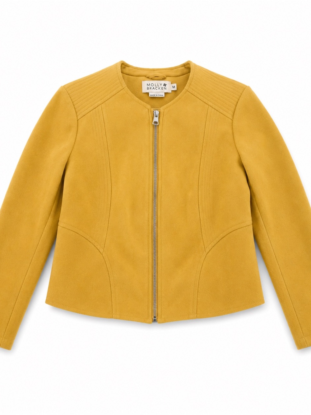Molly Bracken Mustard Yellow Zip Jacket